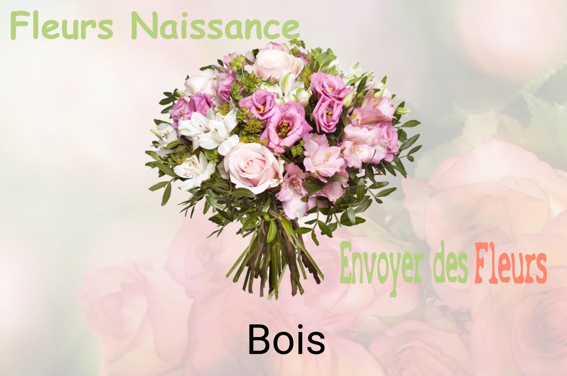 Bouquet de fleurs de naissance livré à Bois
